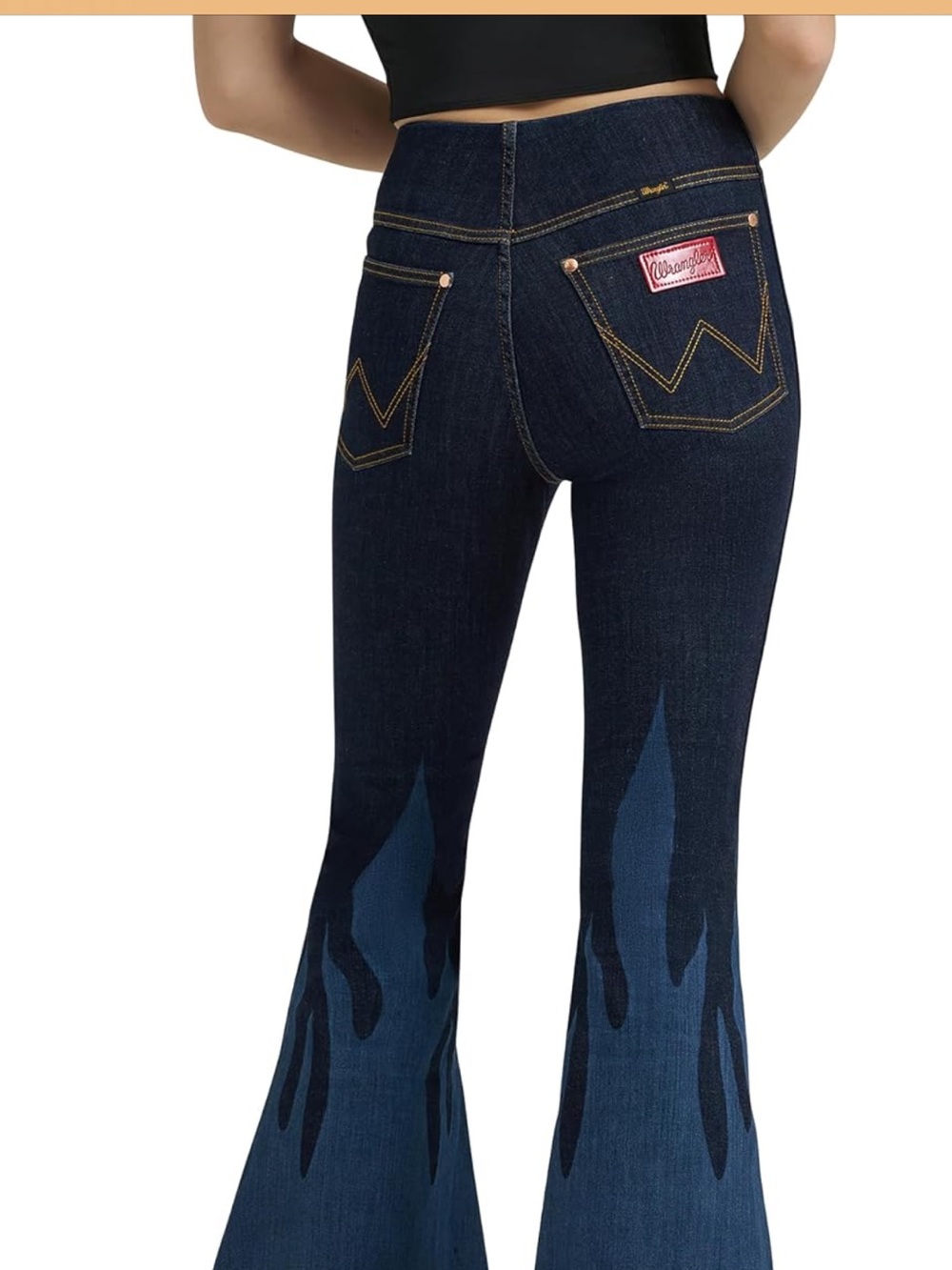 Wrangler Lainey Wilson Flame Pull on Bell Bottom Flame